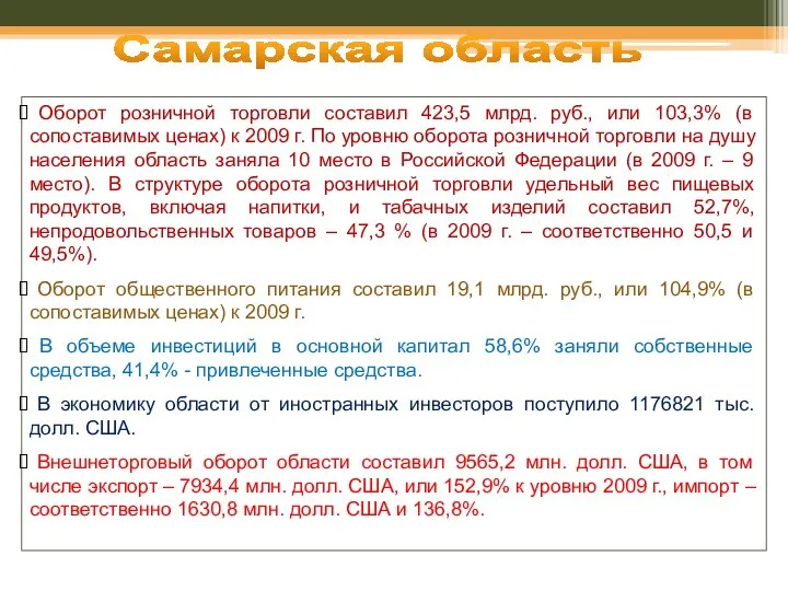 Оборот розничной торговли составил 423,5 млрд. руб., или 103,3% (в сопоставимых