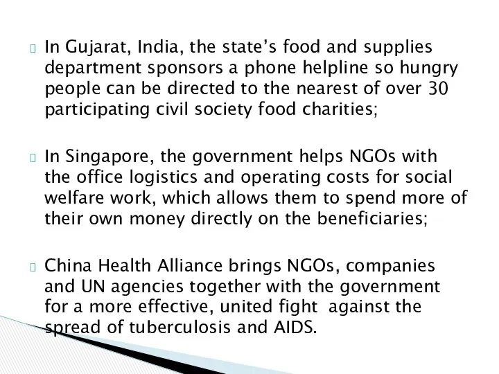 In Gujarat, India, the state’s food and supplies department sponsors a