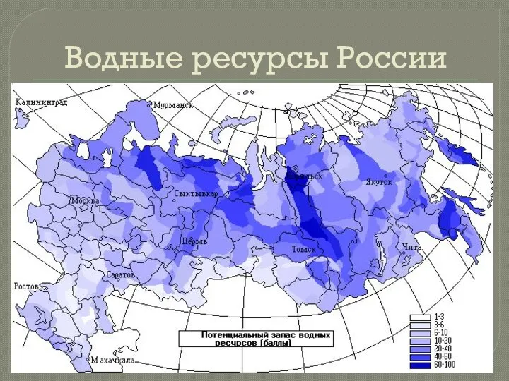 Водные ресурсы России