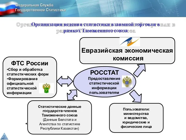 Организация ведения статистики взаимной торговли в рамках Таможенного союза РОССТАТ Предоставление