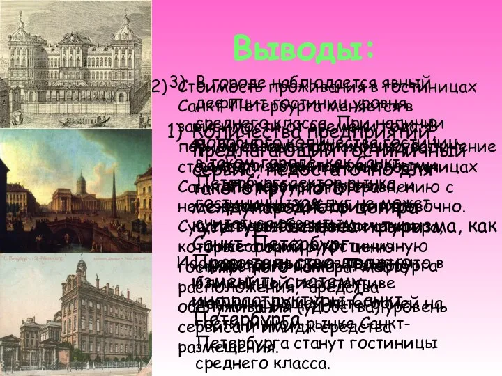 Количества предприятий, предлагающий гостиничный сервис, недостаточно для такого крупного международного центра