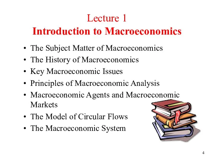 Lecture 1 Introduction to Macroeconomics The Subject Matter of Macroeconomics The