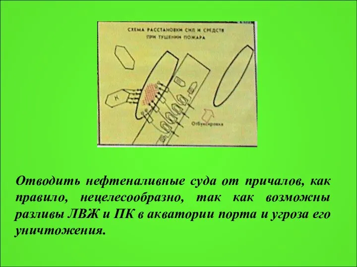 Отводить нефтеналивные суда от причалов, как правило, нецелесообразно, так как возможны
