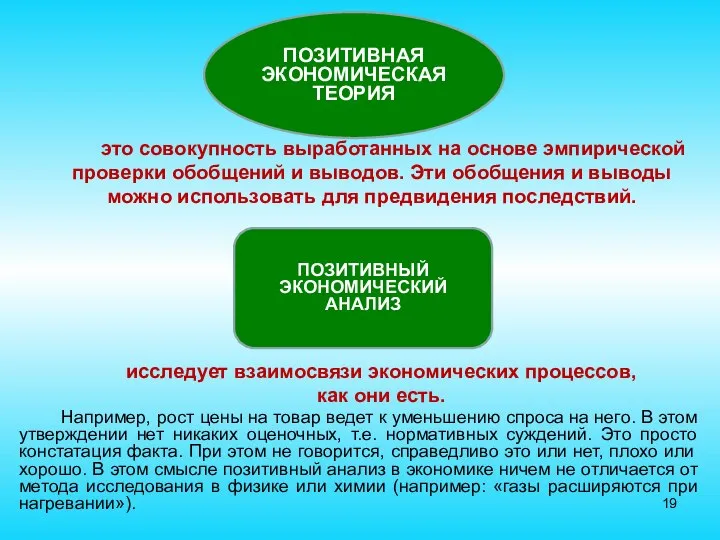 это совокупность выработанных на основе эмпирической проверки обобщений и выводов. Эти