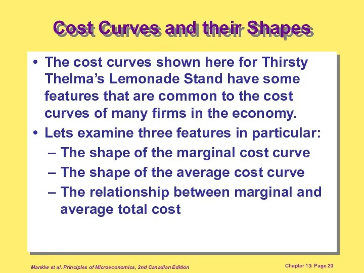Mankiw et al. Principles of Microeconomics, 2nd Canadian Edition Chapter 13: