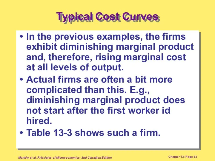 Mankiw et al. Principles of Microeconomics, 2nd Canadian Edition Chapter 13: