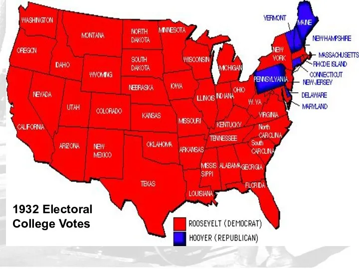 1932 Electoral College Votes 1932 Electoral College Votes