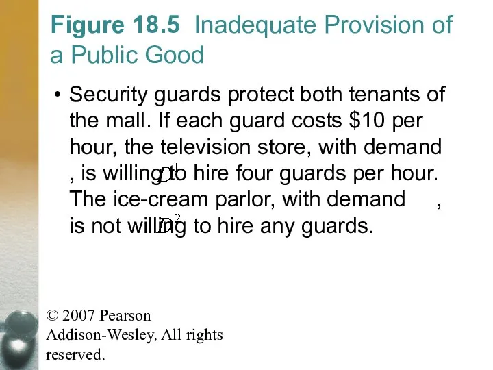 © 2007 Pearson Addison-Wesley. All rights reserved. Figure 18.5 Inadequate Provision