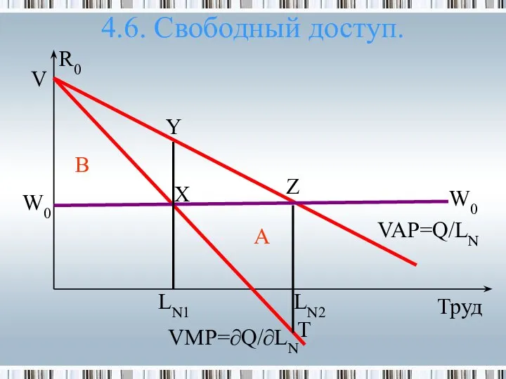 4.6. Свободный доступ. R0 A LN1 Z Труд X VAP=Q/LN W0