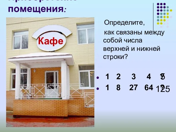 Приобретение помещения: Определите, как связаны между собой числа верхней и нижней