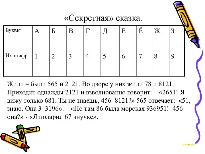 «Секретная» сказка. Жили – были 565 и 2121. Во дворе у