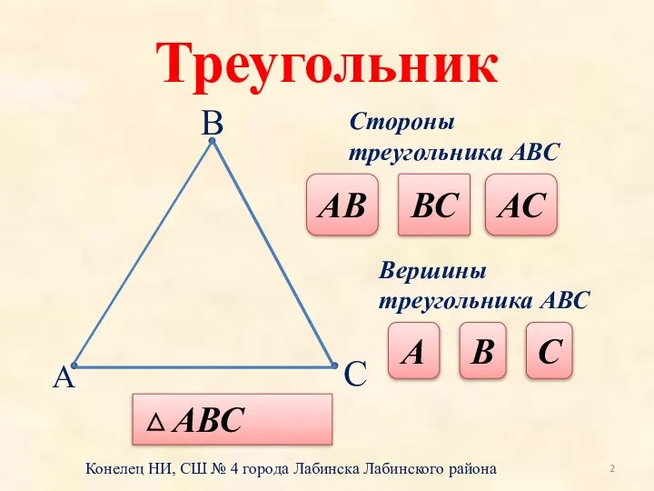 Треугольник А В С Стороны треугольника АВС АВС АВ ВС АС