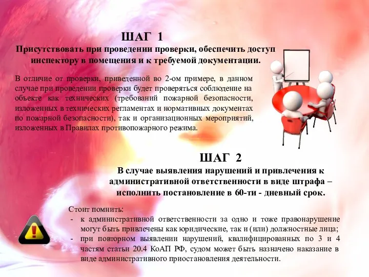 ШАГ 2 В случае выявления нарушений и привлечения к административной ответственности