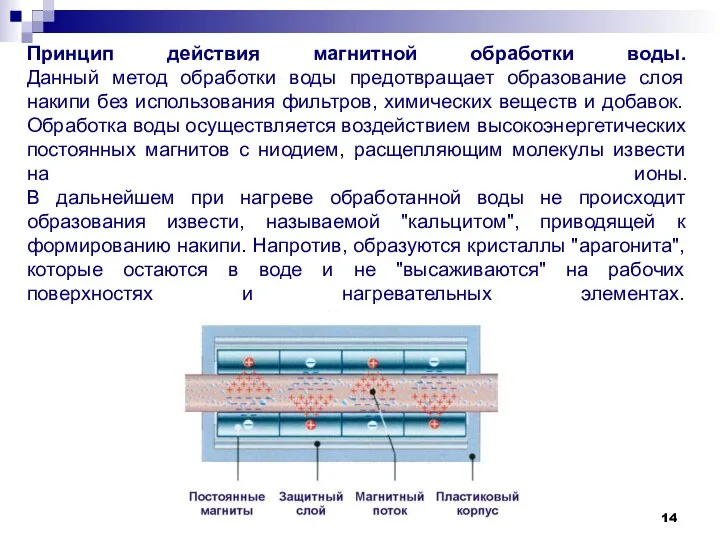 Принцип действия магнитной обработки воды. Данный метод обработки воды предотвращает образование