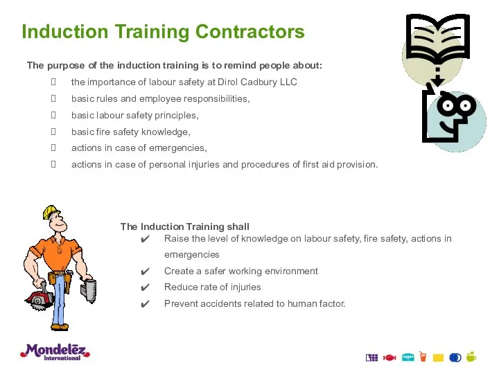 The purpose of the induction training is to remind people about: