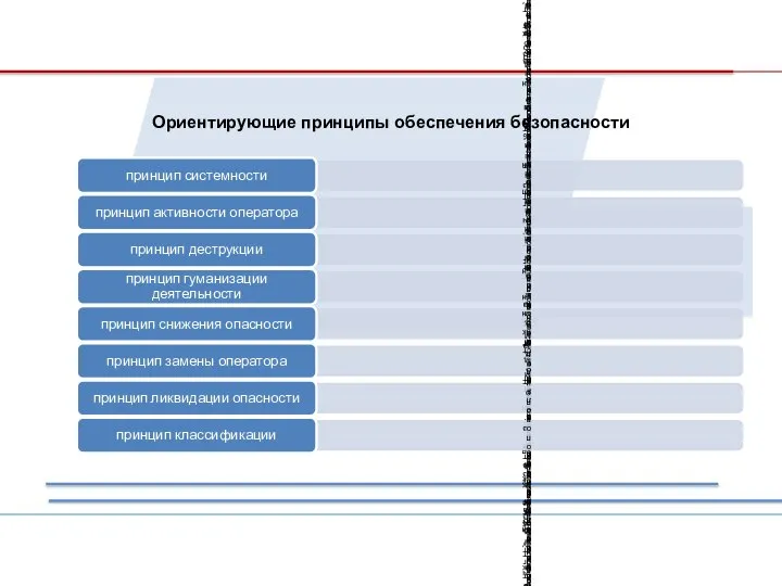 Ориентирующие принципы обеспечения безопасности