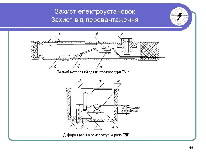 Захист електроустановок Захист від перевантаження Термобіметалічний датчик температури ТМ-4 Диференціальне температурне реле ТДР