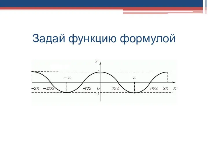 Задай функцию формулой