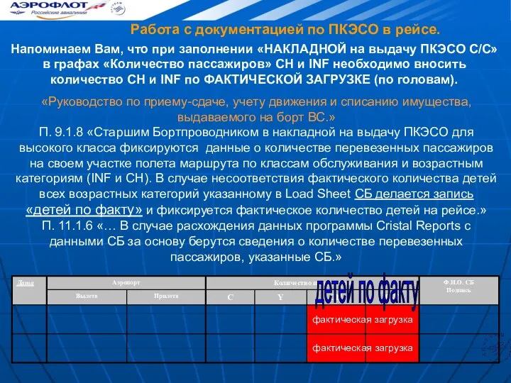 Напоминаем Вам, что при заполнении «НАКЛАДНОЙ на выдачу ПКЭСО С/C» в