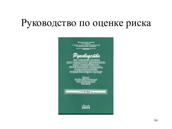 Руководство по оценке риска