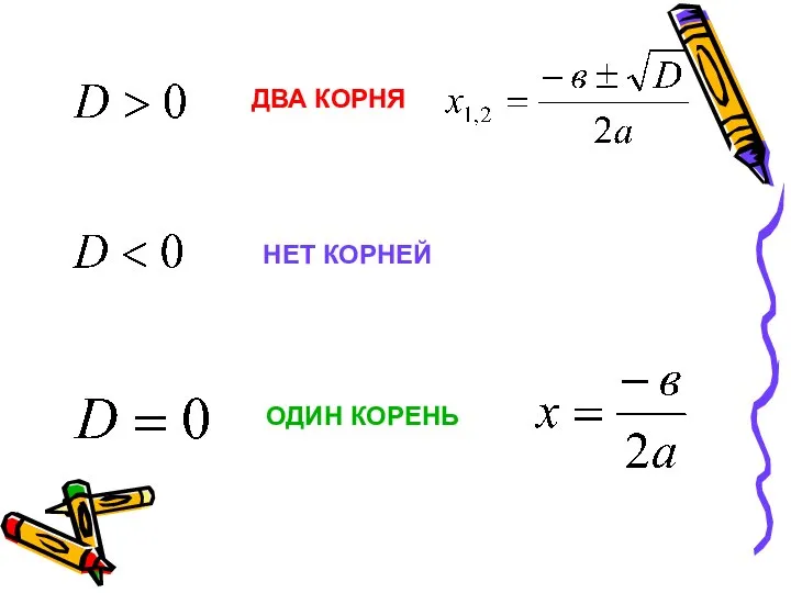 ДВА КОРНЯ НЕТ КОРНЕЙ ОДИН КОРЕНЬ