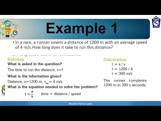 In a race, a runner covers a distance of 1200 m