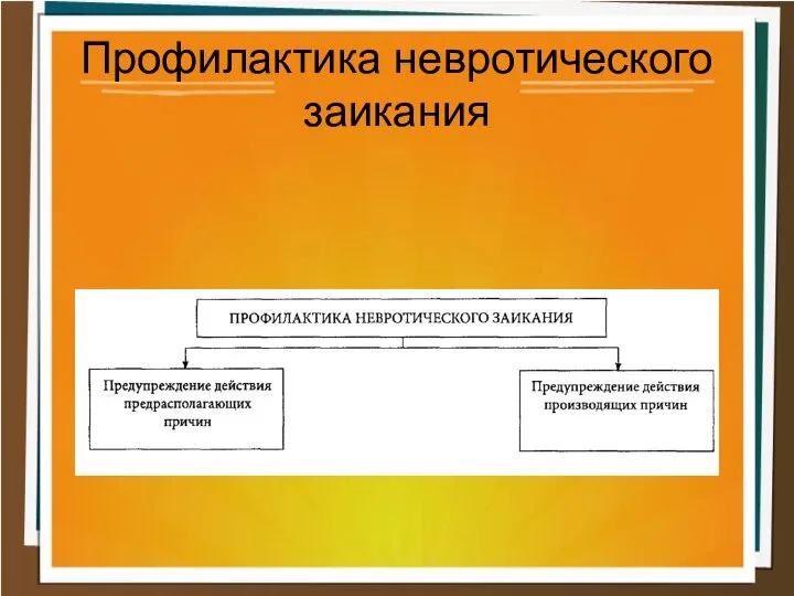 Профилактика невротического заикания