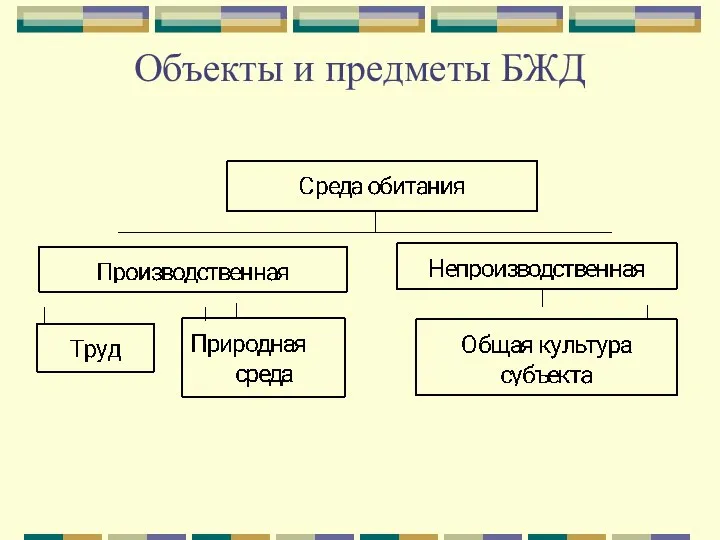 Объекты и предметы БЖД