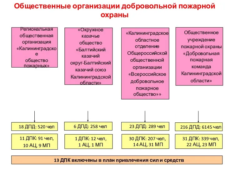 Общественные организации добровольной пожарной охраны Региональная общественная организация «Калининградское общество пожарных»