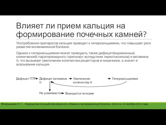 Влияет ли прием кальция на формирование почечных камней? Употребление препаратов кальция