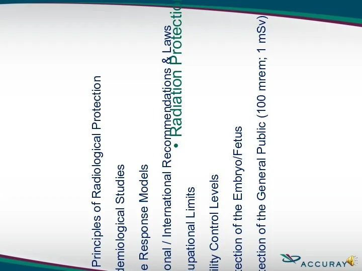 The Principles of Radiological Protection Epidemiological Studies Dose Response Models National