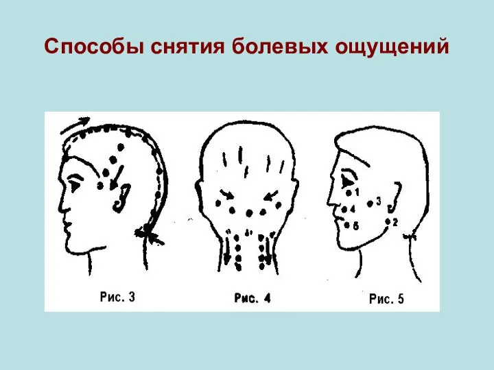 Способы снятия болевых ощущений