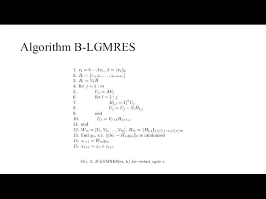 Algorithm B-LGMRES