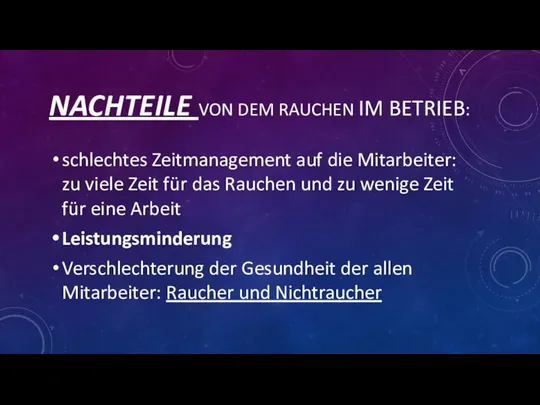 schlechtes Zeitmanagement auf die Mitarbeiter: zu viele Zeit für das Rauchen