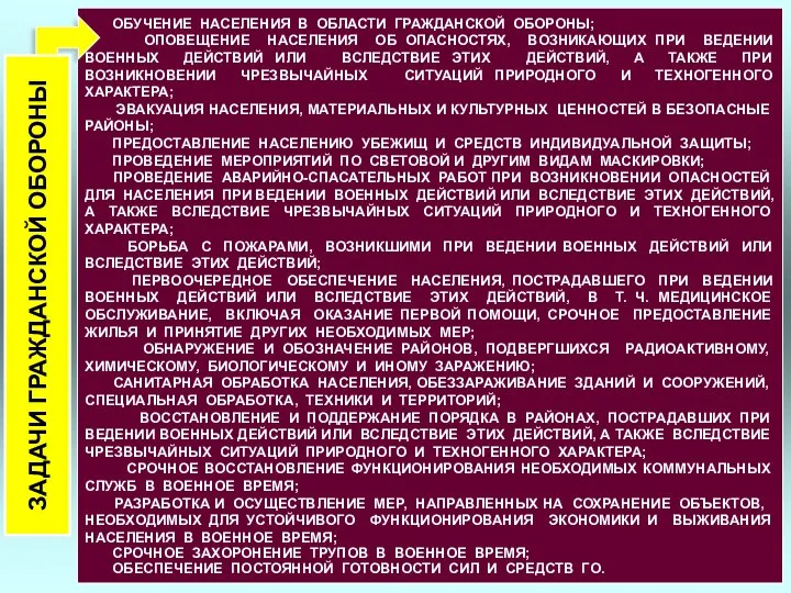 ОБУЧЕНИЕ НАСЕЛЕНИЯ В ОБЛАСТИ ГРАЖДАНСКОЙ ОБОРОНЫ; ОПОВЕЩЕНИЕ НАСЕЛЕНИЯ ОБ ОПАСНОСТЯХ, ВОЗНИКАЮЩИХ