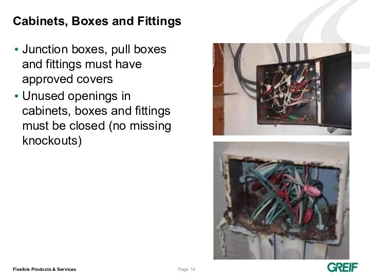 Cabinets, Boxes and Fittings Junction boxes, pull boxes and fittings must