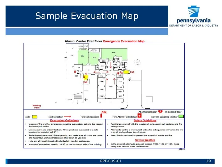 Sample Evacuation Map PPT-009-01