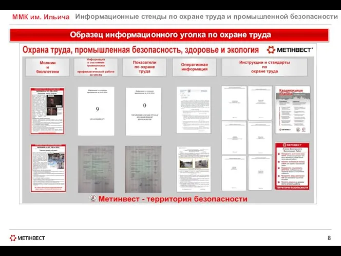 ММК им. Ильича Информационные стенды по охране труда и промышленной безопасности