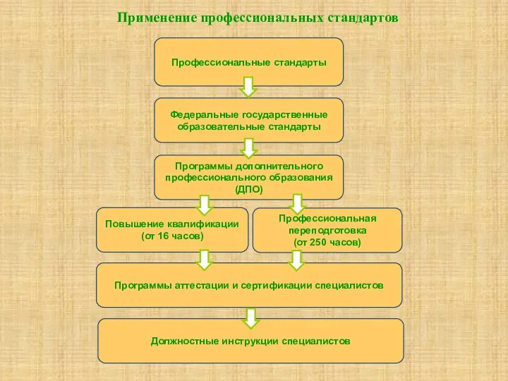 Профессиональные стандарты Должностные инструкции специалистов Программы аттестации и сертификации специалистов Профессиональная