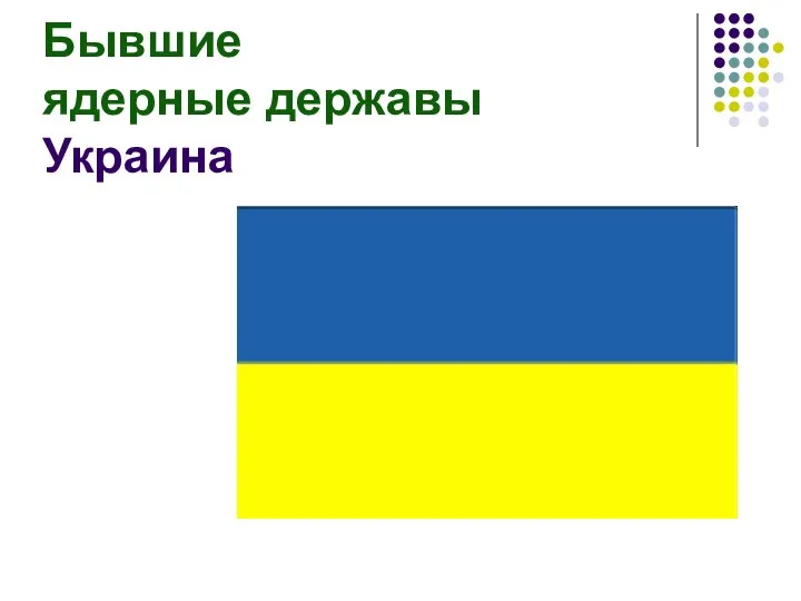 Бывшие ядерные державы Украина