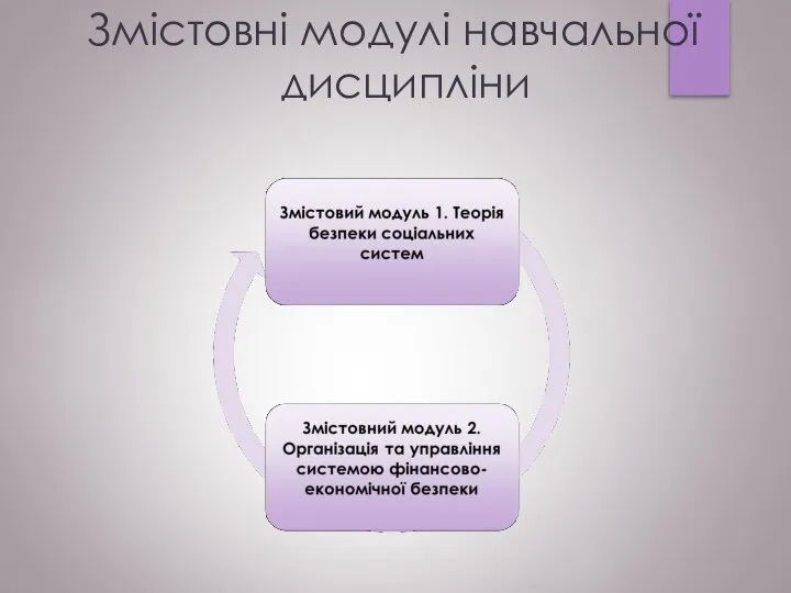 Змістовні модулі навчальної дисципліни