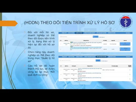 (HDDN) THEO DÕI TIẾN TRÌNH XỬ LÝ HỒ SƠ Đối với