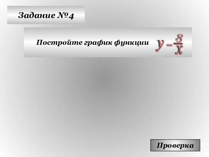 Задание №4 Постройте график функции Проверка