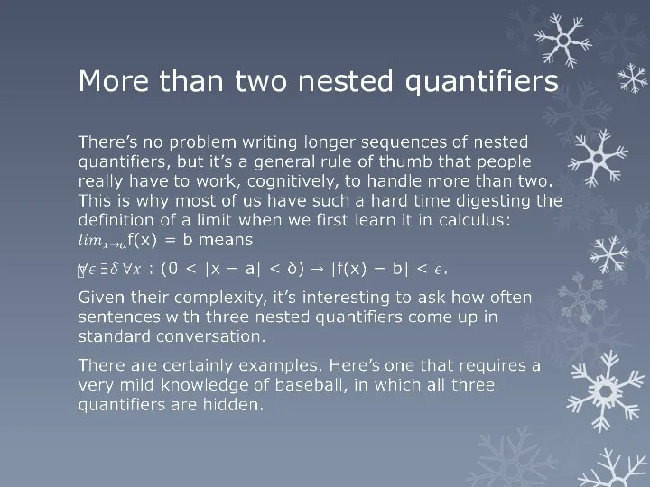 More than two nested quantifiers