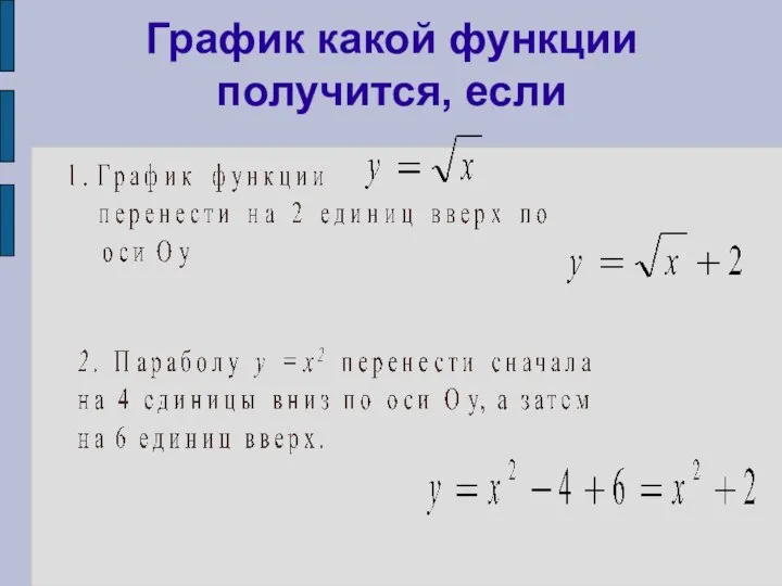 График какой функции получится, если