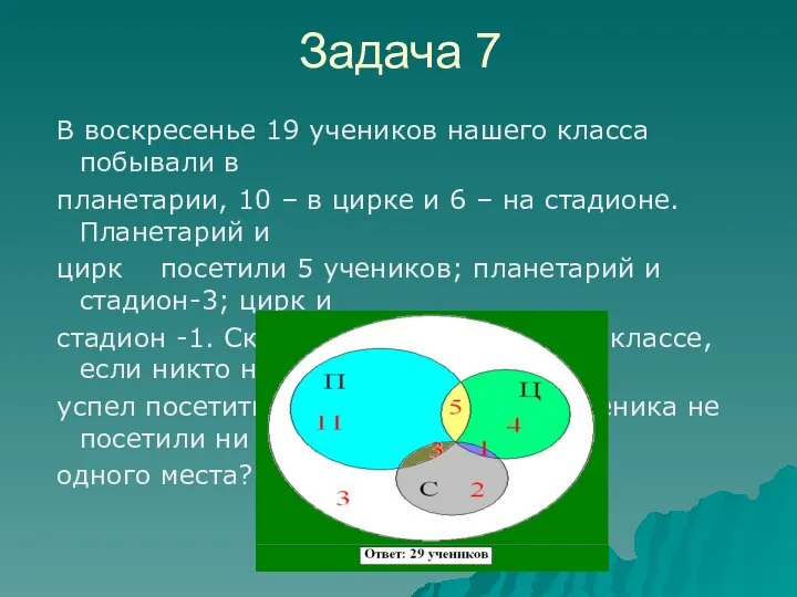 В воскресенье 19 учеников нашего класса побывали в планетарии, 10 –