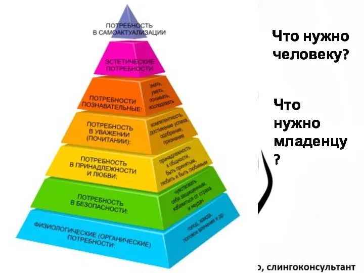 Что нужно человеку? Что нужно младенцу?