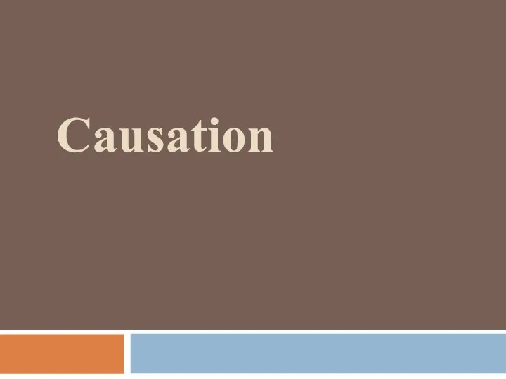 Causation