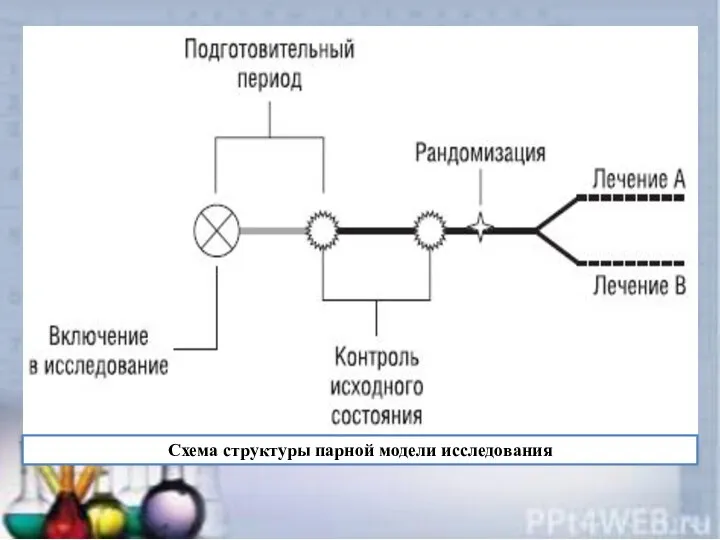 Схема структуры парной модели исследования