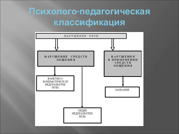 Психолого-педагогическая классификация